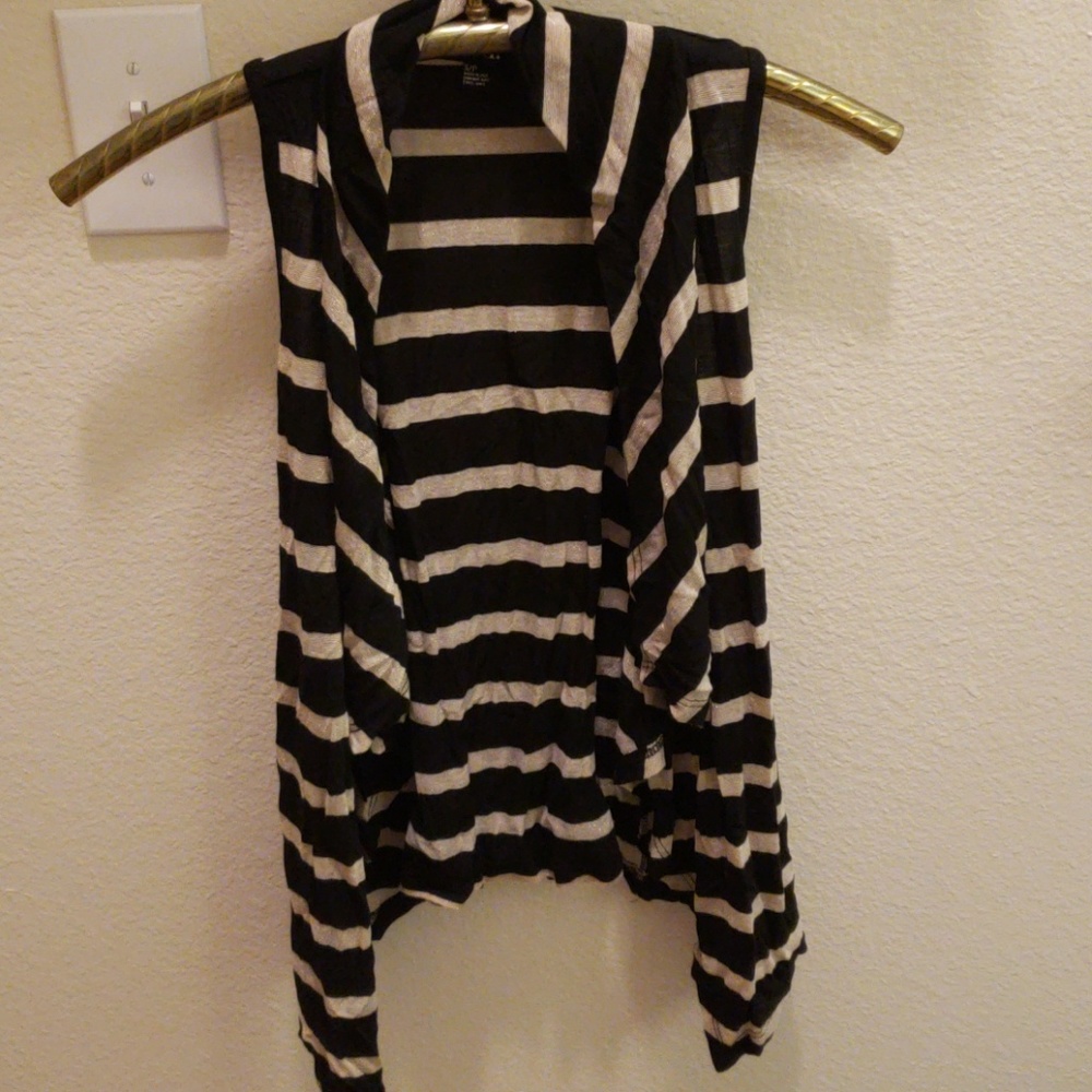 Black and gold Striped vest